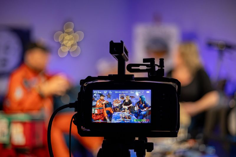 Behind the scenes: In the studio
