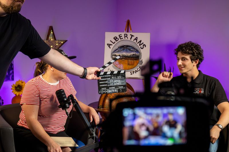 Behind the scenes: In the studio
