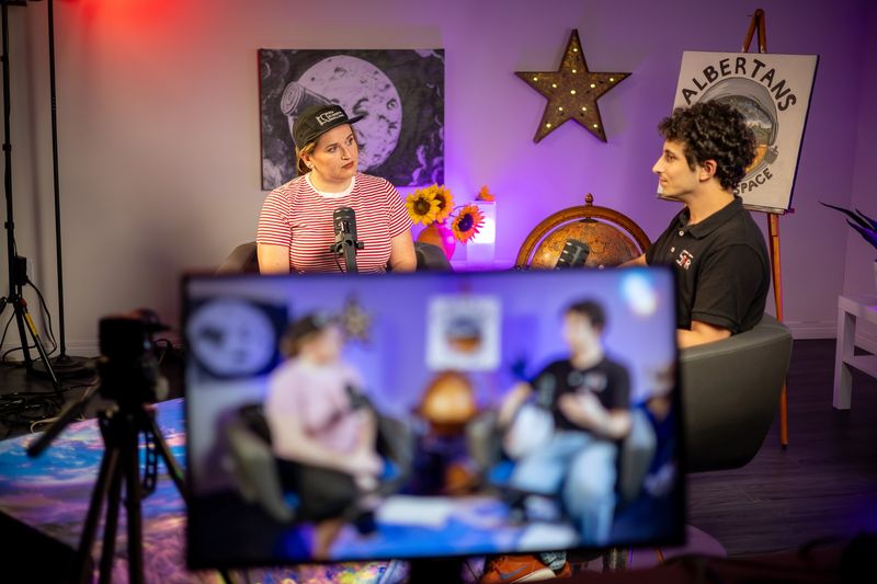 Behind the scenes: In the studio