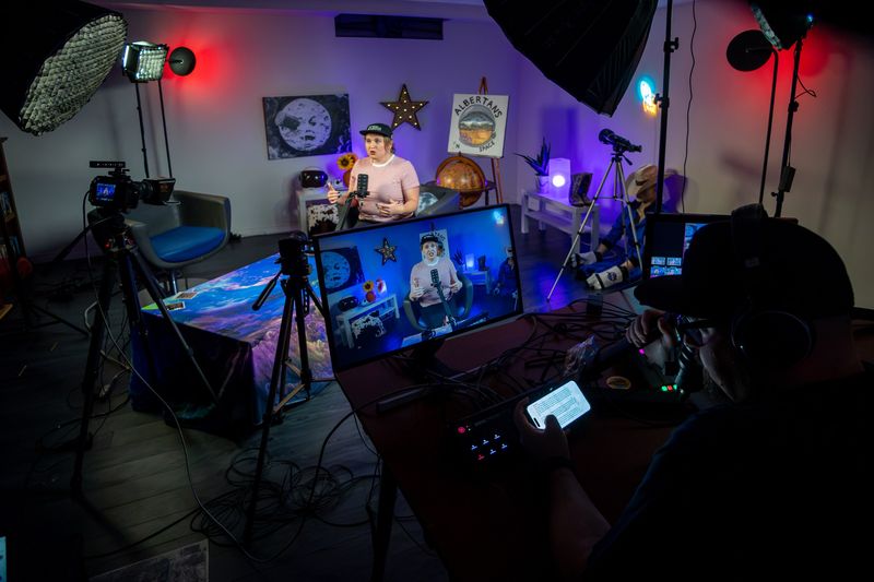 Behind the scenes: In the studio
